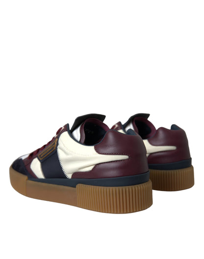 Multicolor Miami Leather Low Top Sneakers Shoes