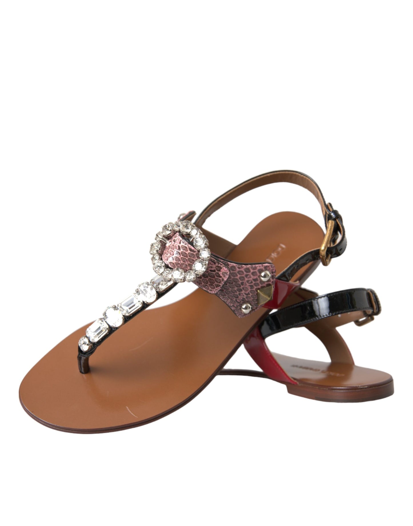 Multicolor Crystal Sandals Flip Flops Shoes