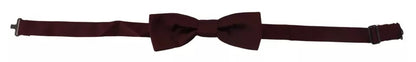 Bordeaux Silk Adjustable Neck Men Bow Tie