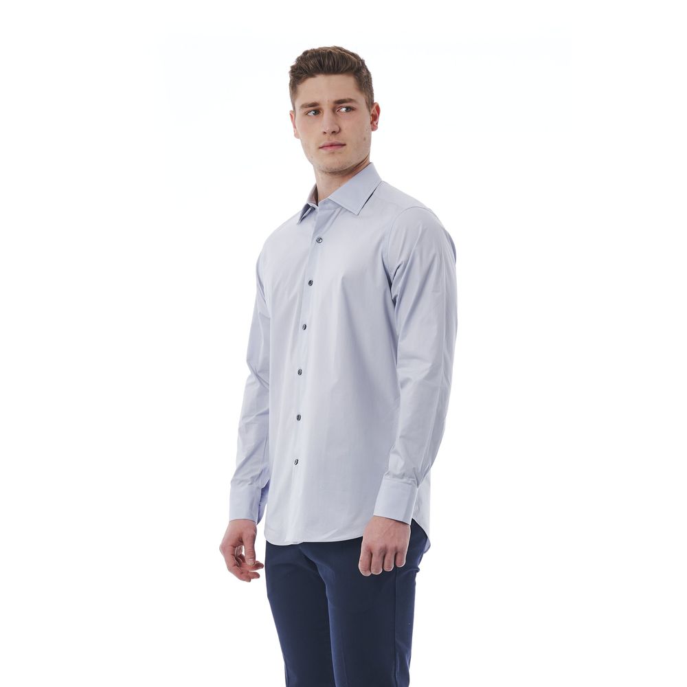 Gray Cotton Men Shirt