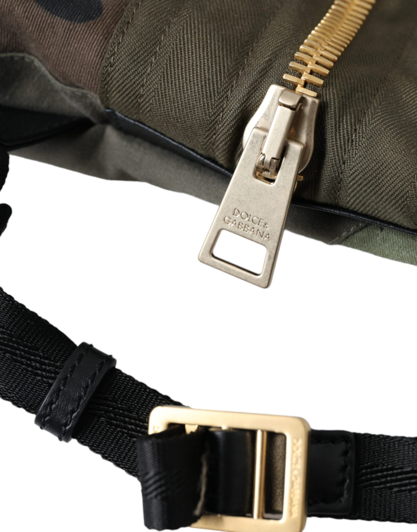 Military Green Patchwork Rucksack Backpack Bag