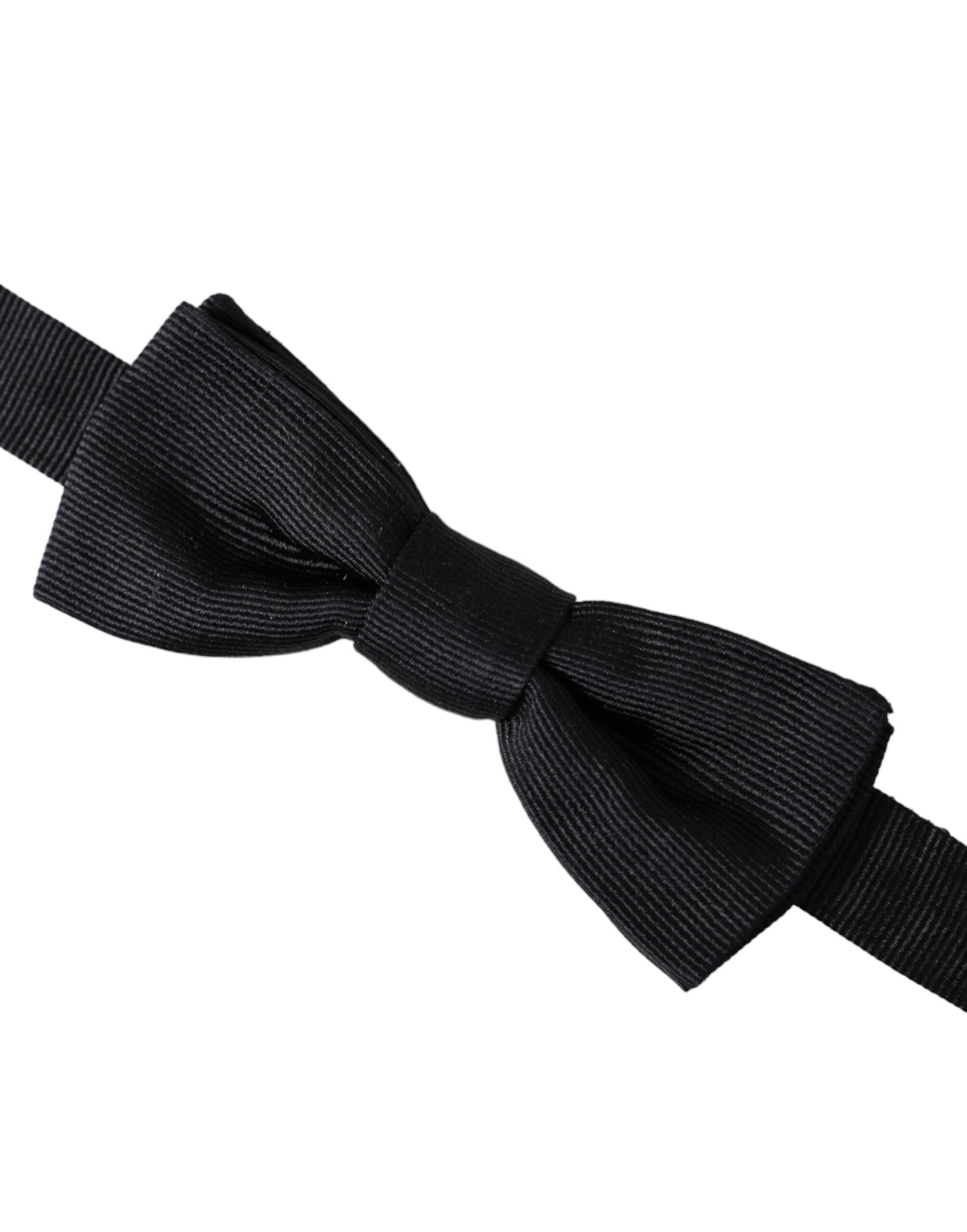 Black Silk Adjustable Neck Men Bow Tie