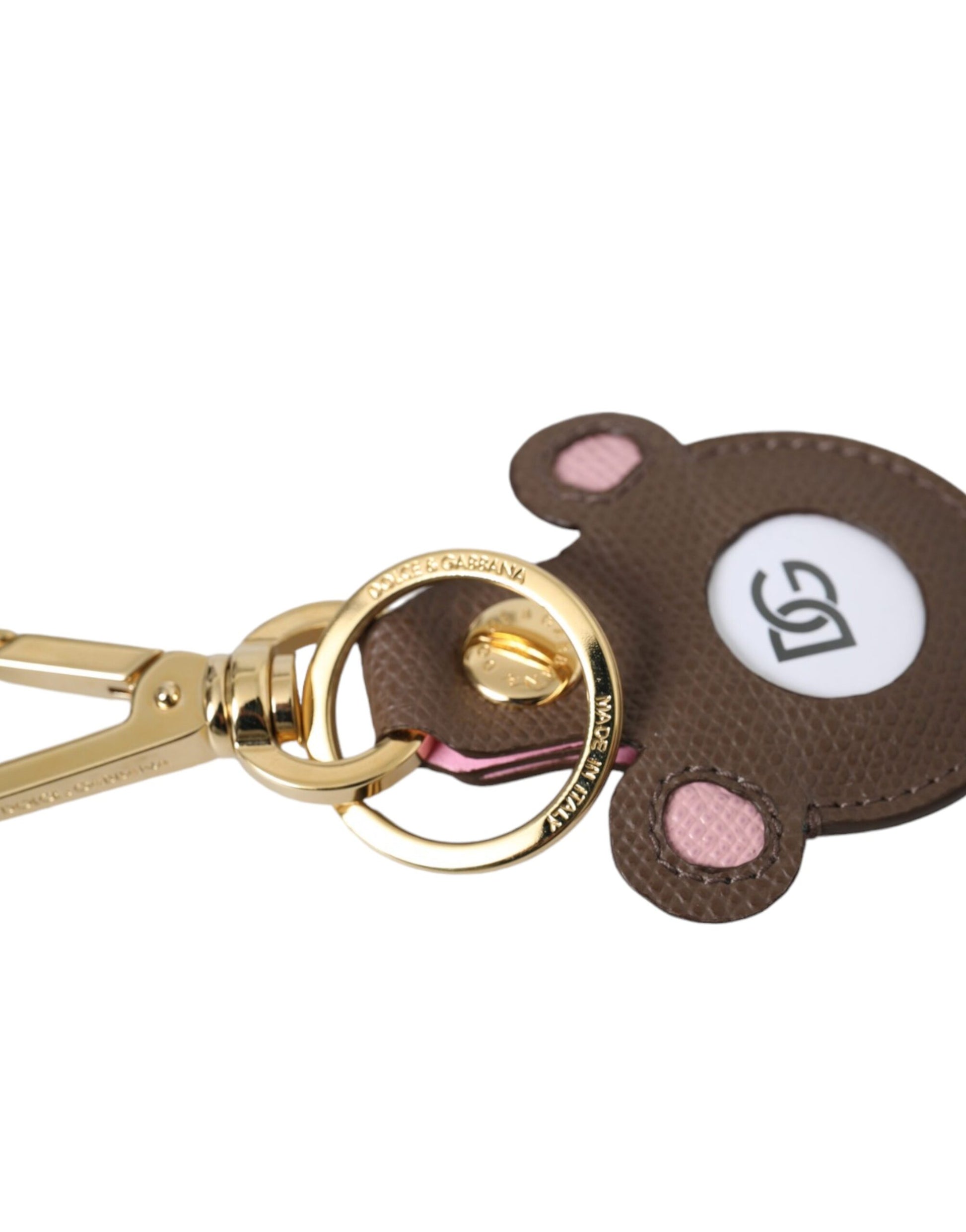 Multicolor Dauphine Calfskin DG Logo Keyring Keychain