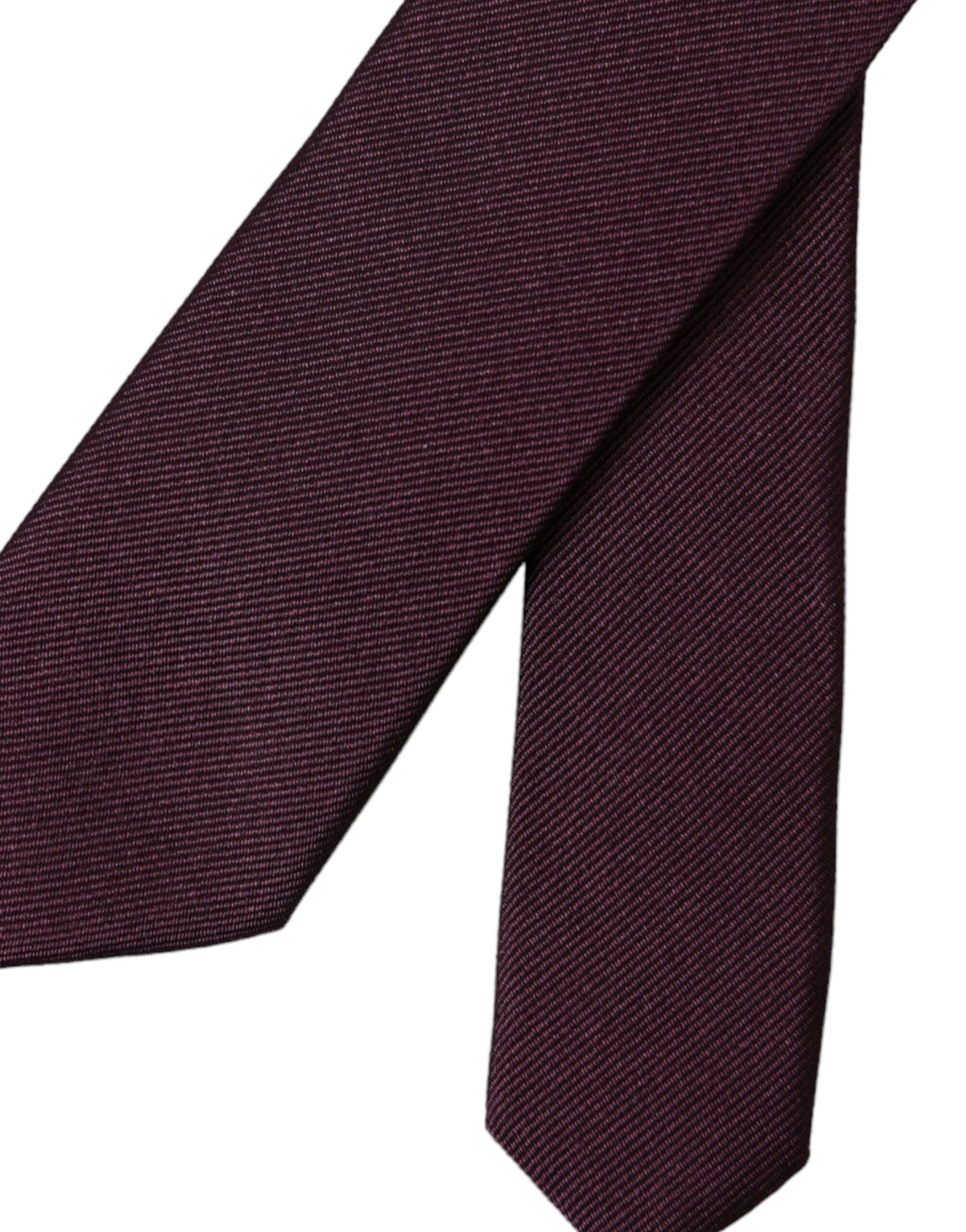 Bordeaux Solid 100% Silk Adjustable Men Tie