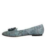 Blue Lace Crystal Ballet Flats Loafers Shoes