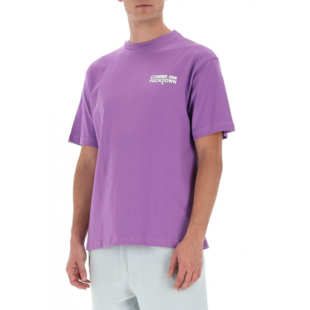 Purple Cotton Men T-Shirt