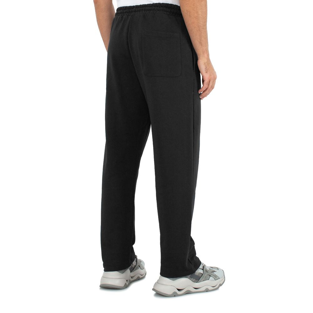 Black Cotton Jeans & Pant