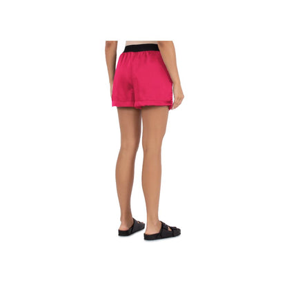 Fuchsia Polyester Short