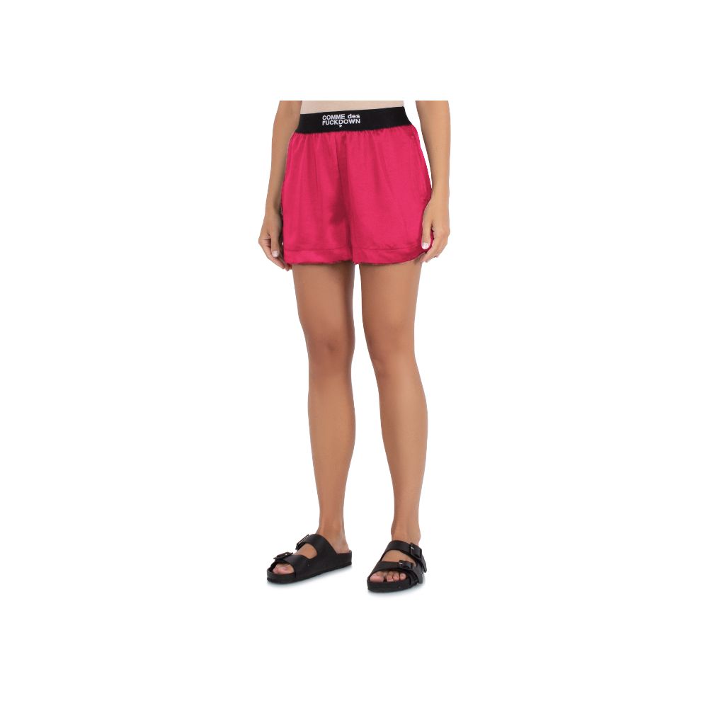 Fuchsia Polyester Short