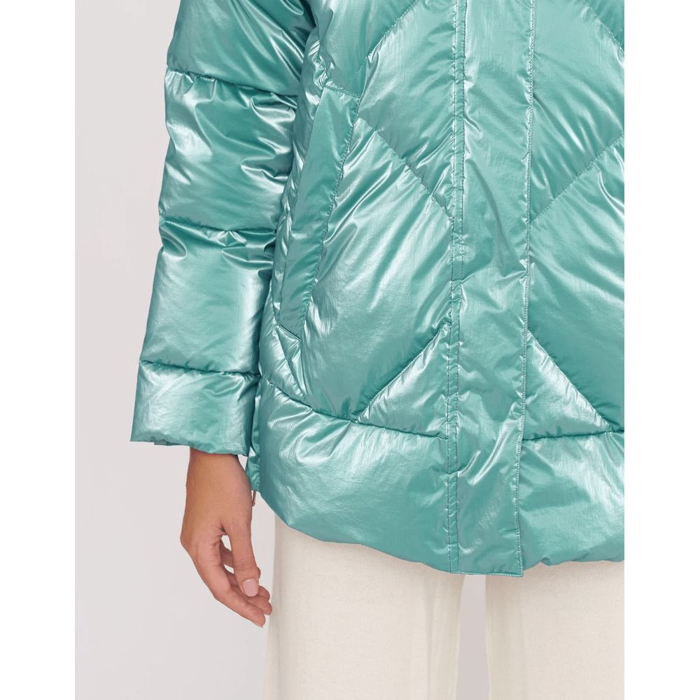 Light Blue Polyester Jackets & Coat