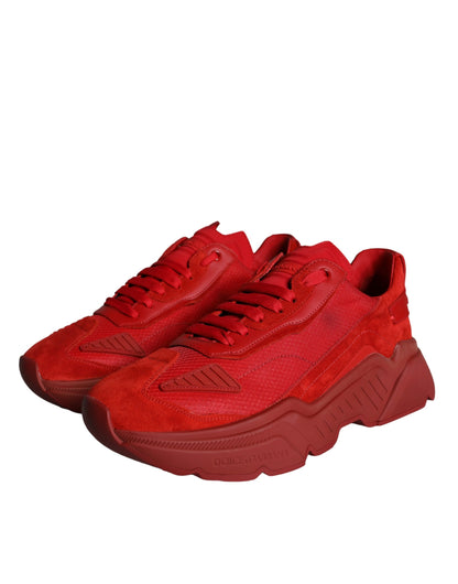 Red Leather Daymaster Low Top Sneakers Shoes