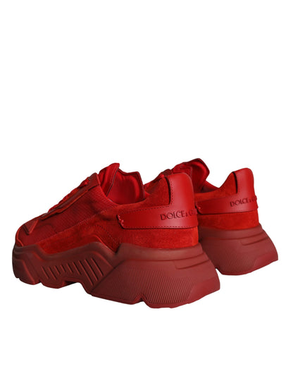 Red Leather Daymaster Low Top Sneakers Shoes