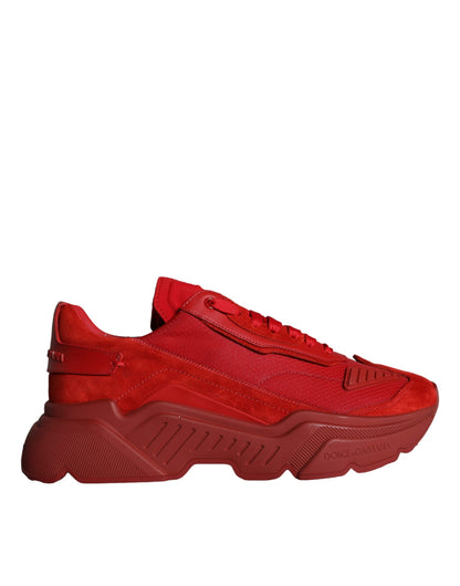 Red Leather Daymaster Low Top Sneakers Shoes