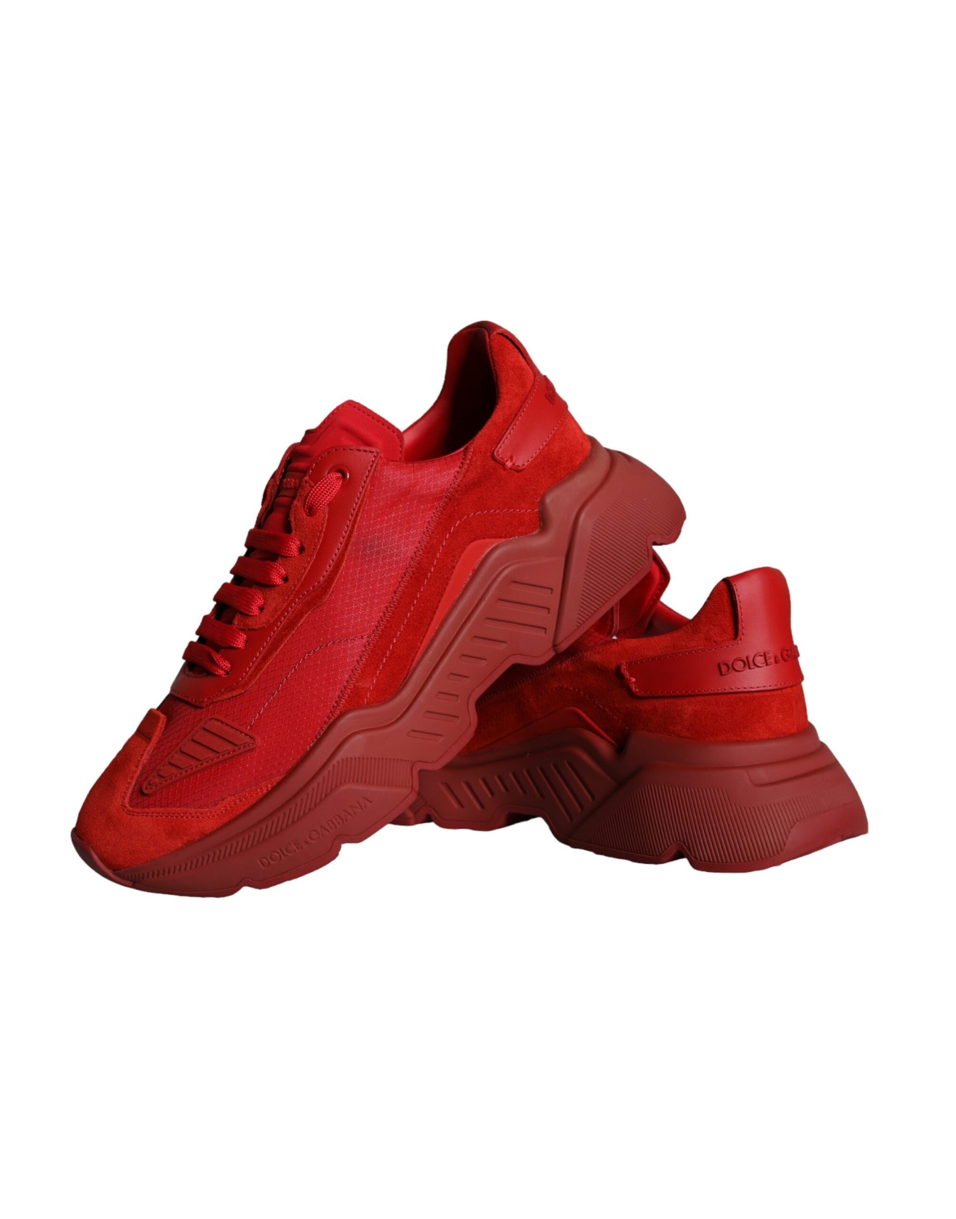 Red Leather Daymaster Low Top Sneakers Shoes