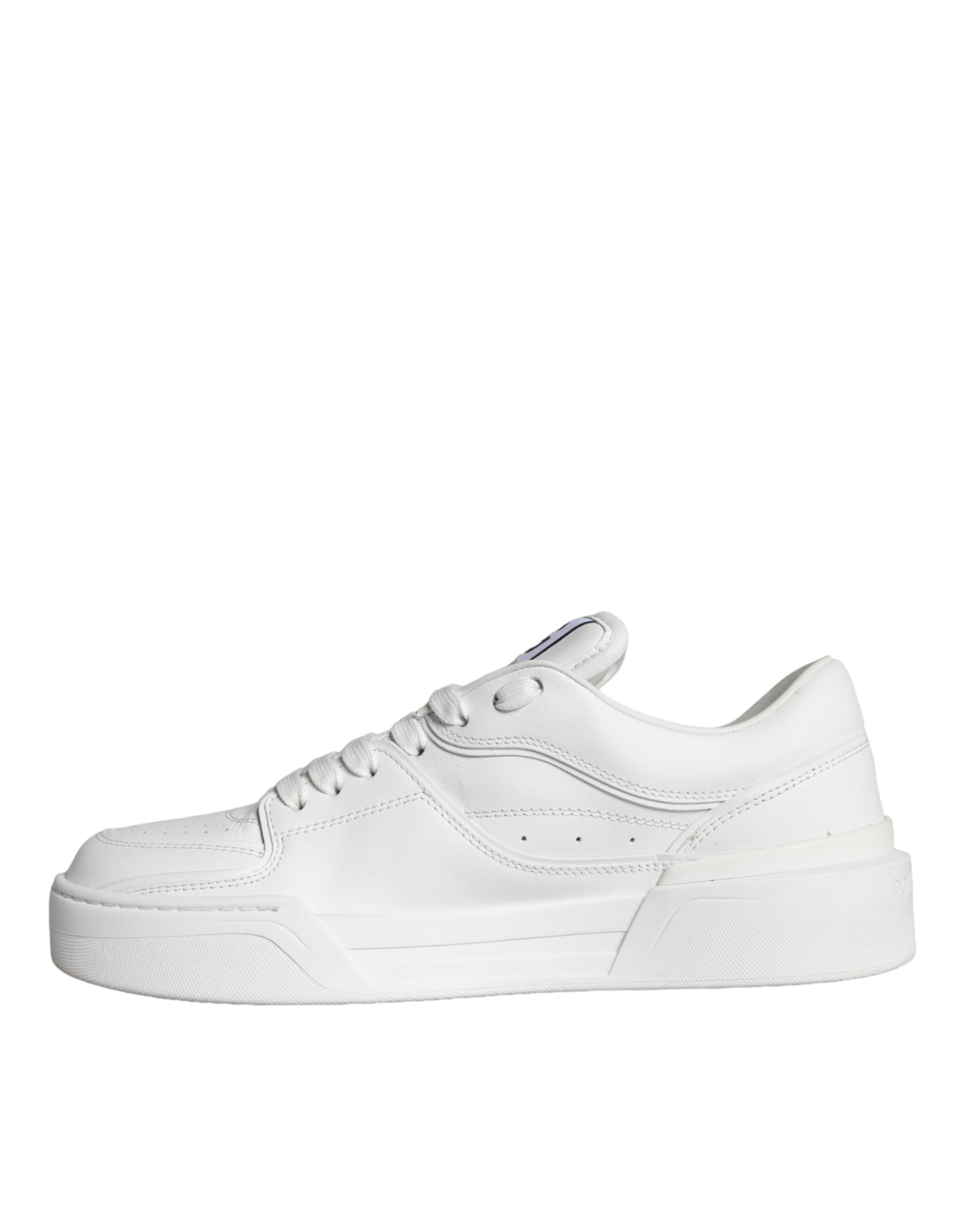 White Miami Leather Low Top Sneakers Shoes