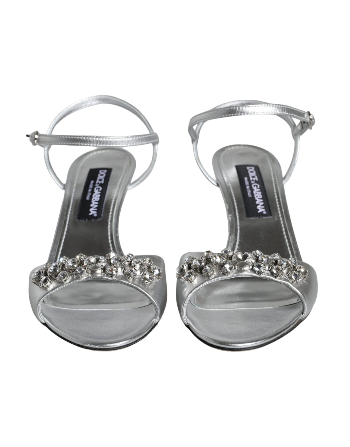 Silver Crystal AnkleStrap Keira Sandals Shoes