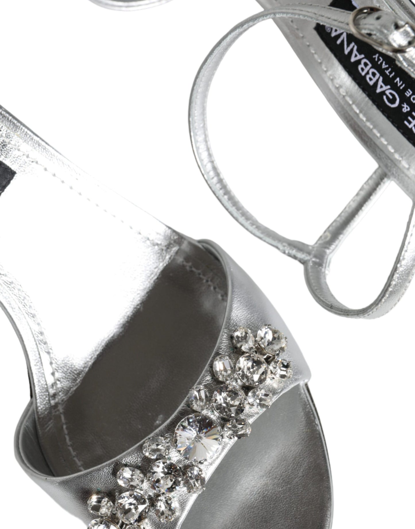 Silver Crystal AnkleStrap Keira Sandals Shoes