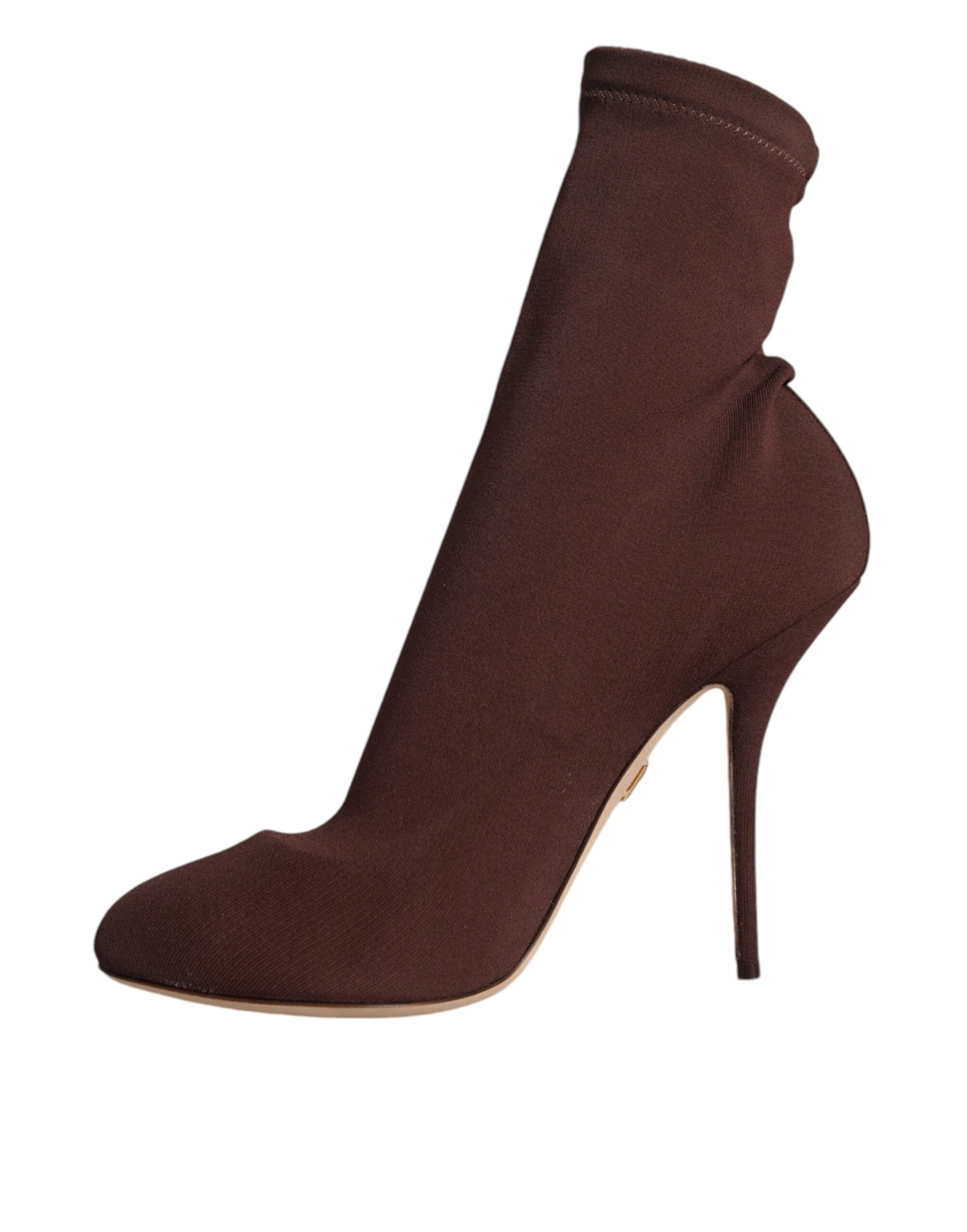 Brown Stiletto Heels Socks Ankle Boots Shoes