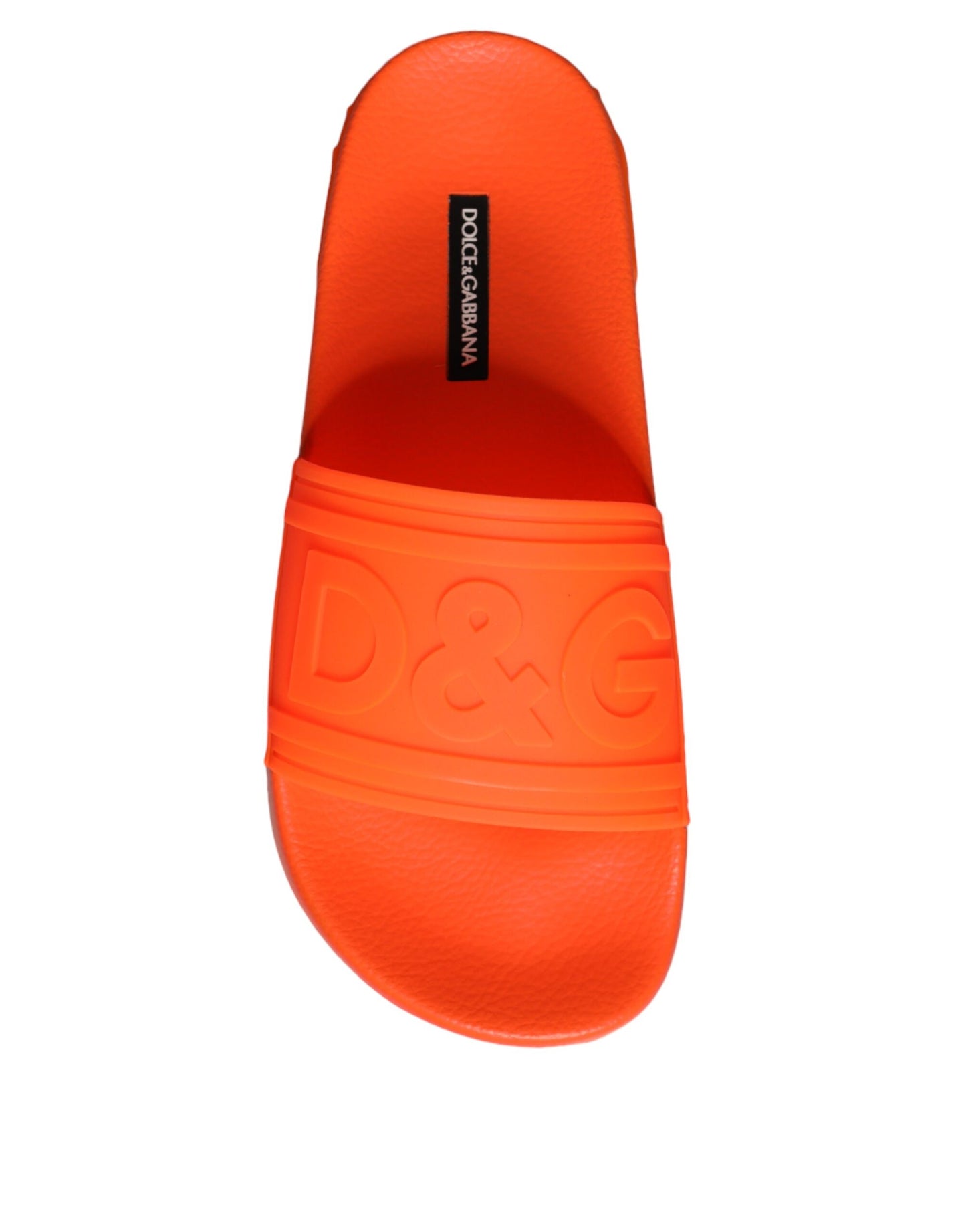 Orange Rubber Slides Sandals Beachwear Shoes