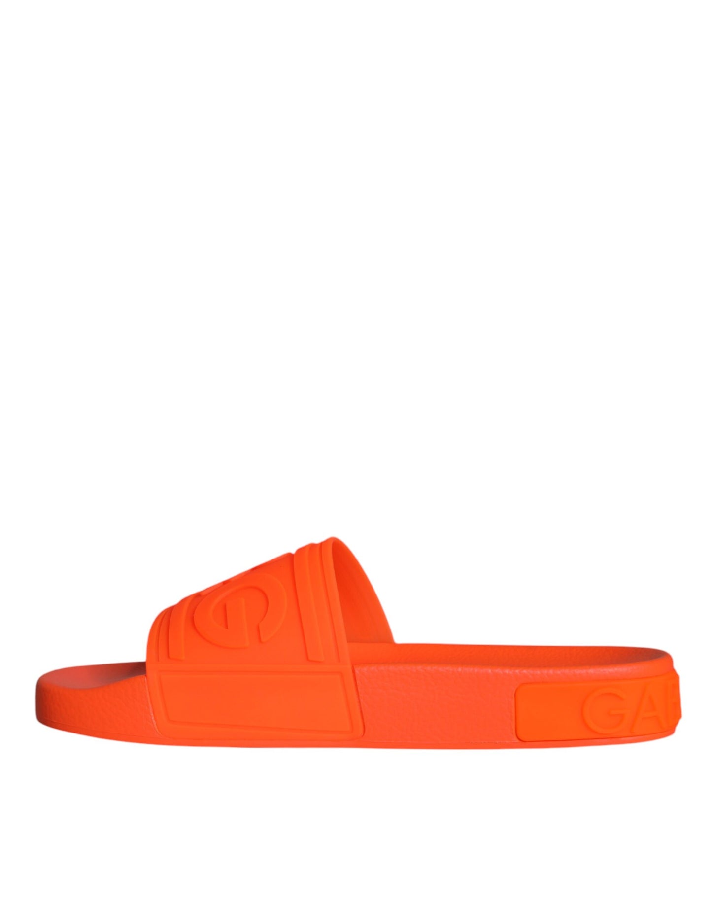 Orange Rubber Slides Sandals Beachwear Shoes