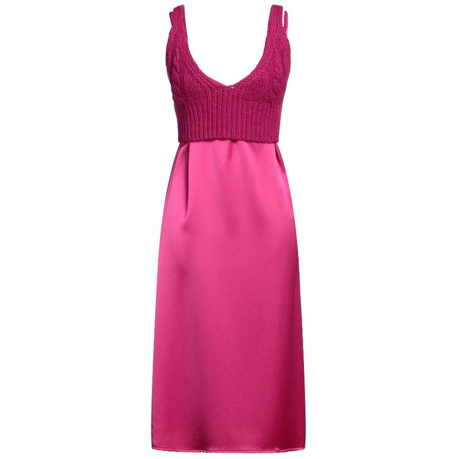 Fuchsia Polyester Dress