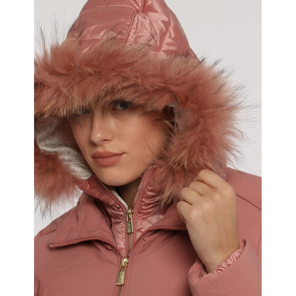 Pink Nylon Jackets & Coat