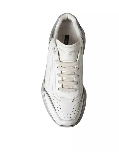 White Silver Daymaster Low Top Sneakers Shoes