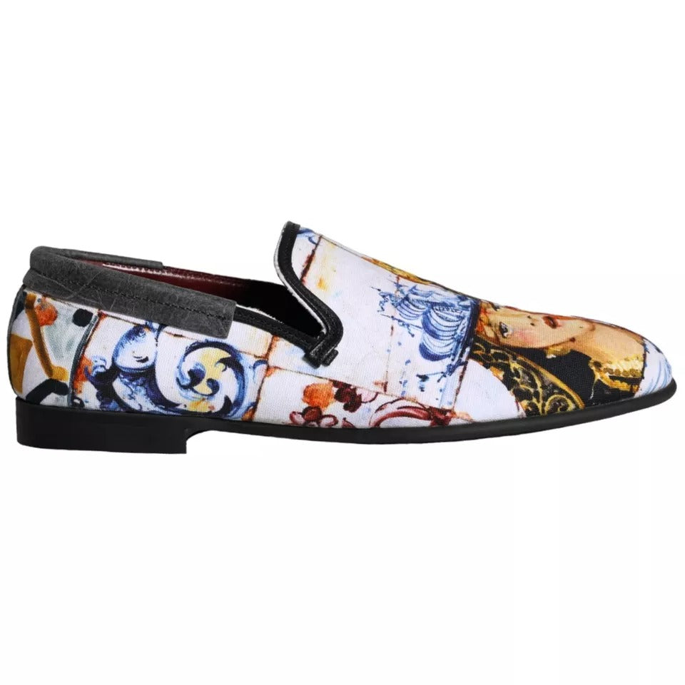 Multicolor Madonna Majolica Amalfi Men Loafers Shoes