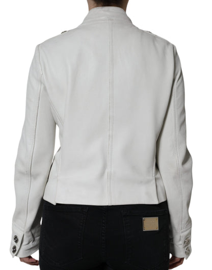 White Double Breasted Blazer Coat Jacket