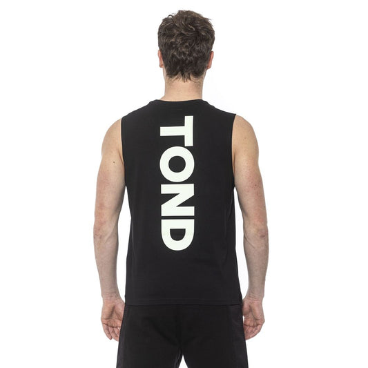 Black Cotton Men's Tank Top