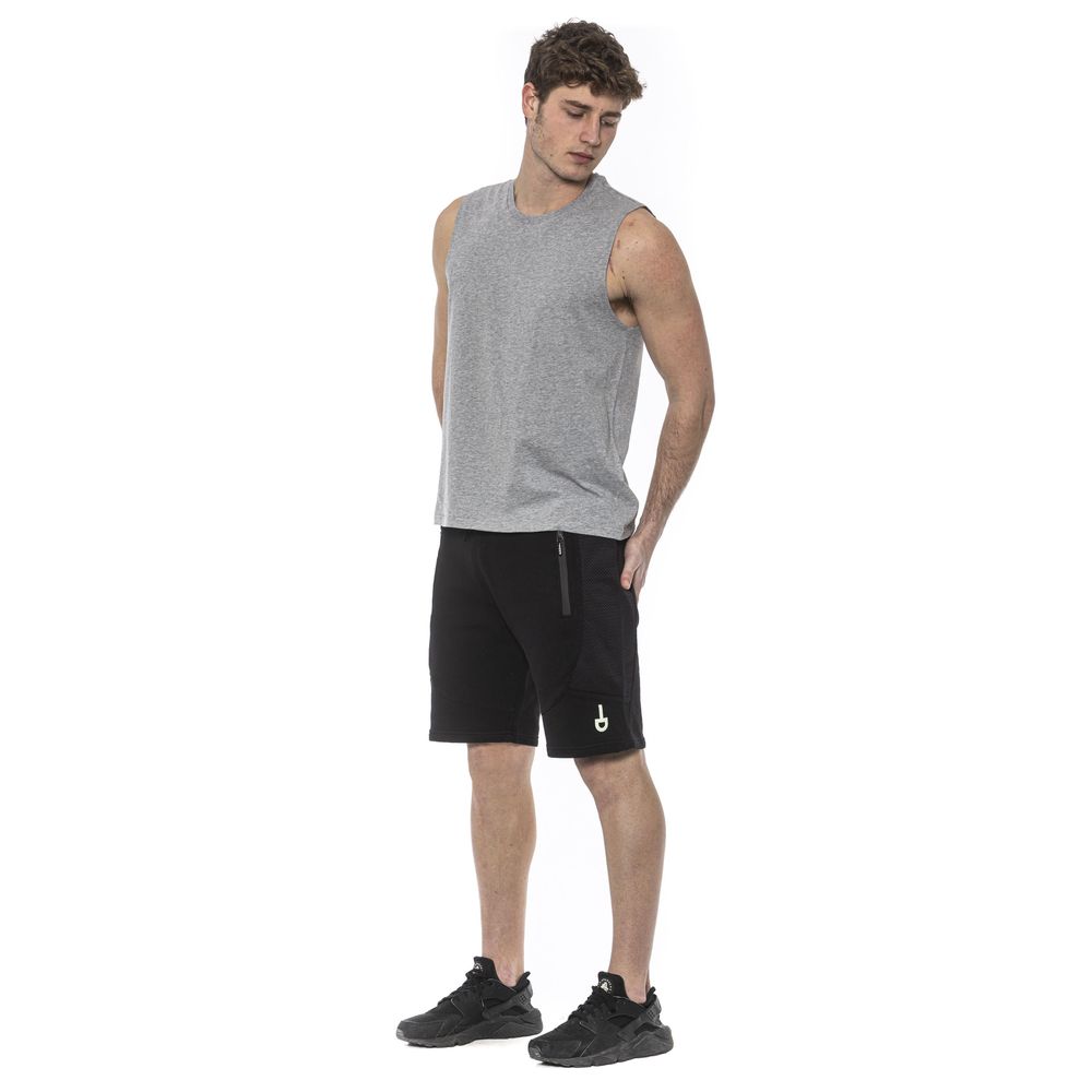 Gray Cotton Men's Tank Top