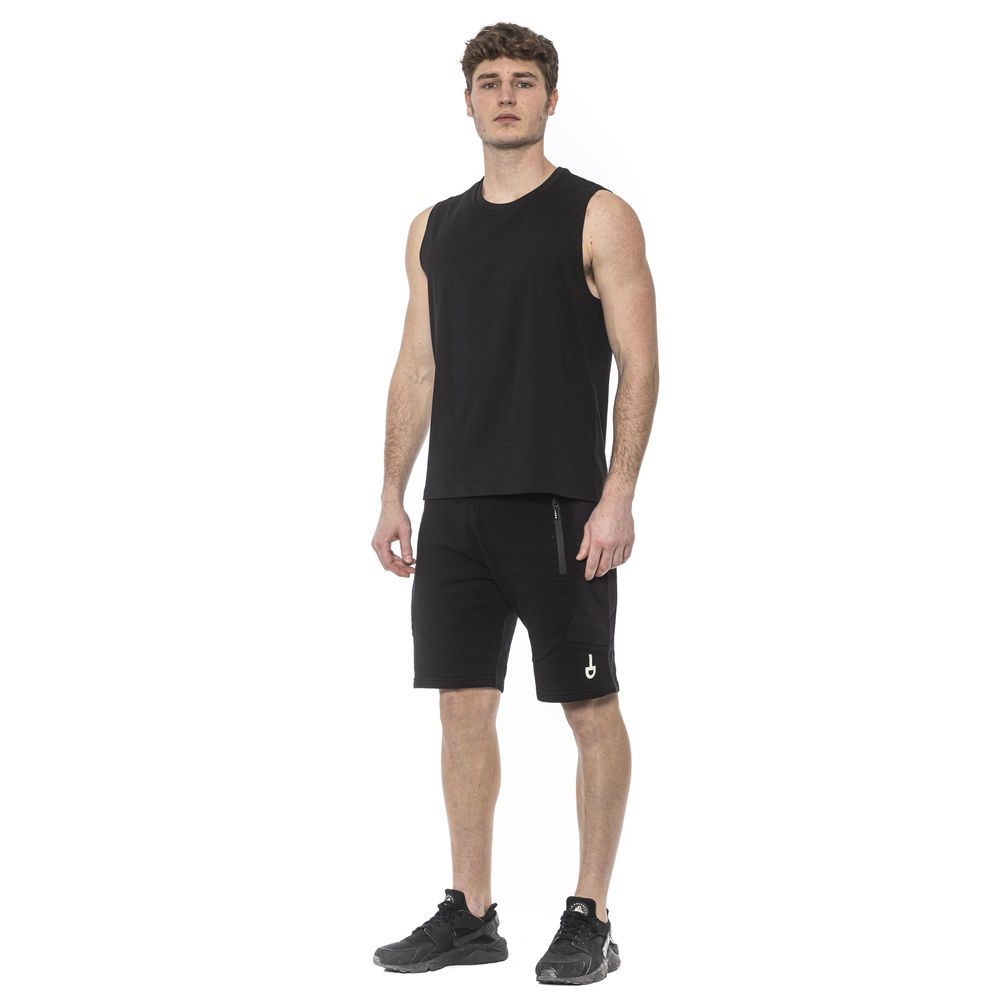 Black Cotton Men's Tank Top