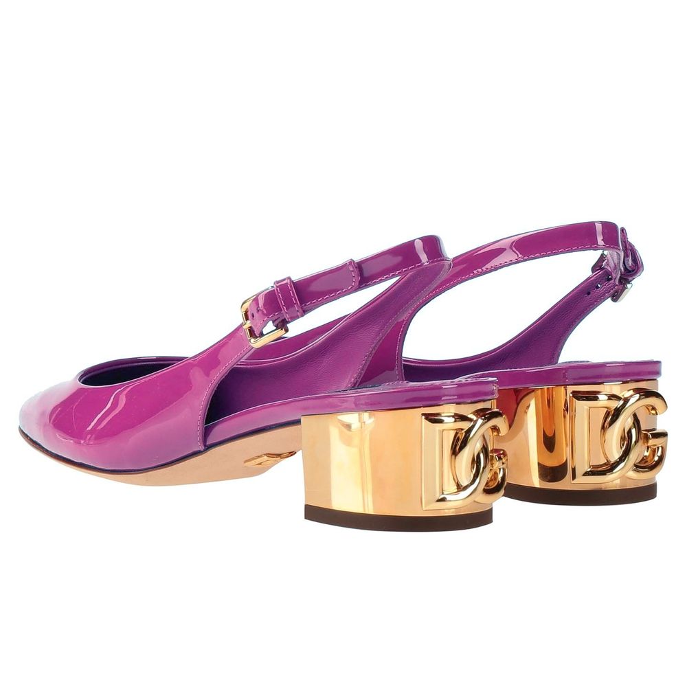 Purple Leather Di Calfskin Pump