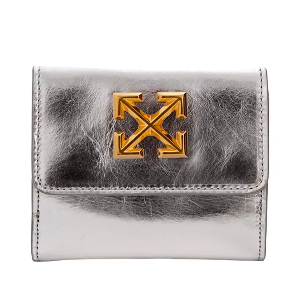 Silver Leather Women Wallet