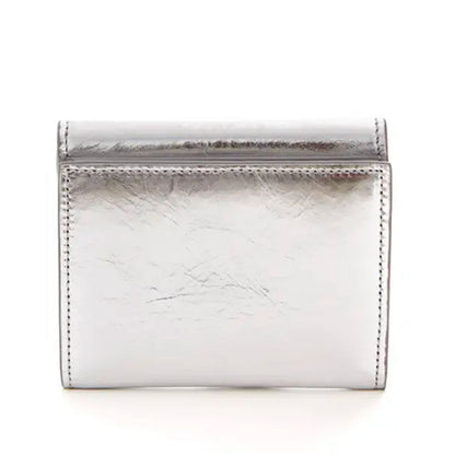 Silver Leather Women Wallet