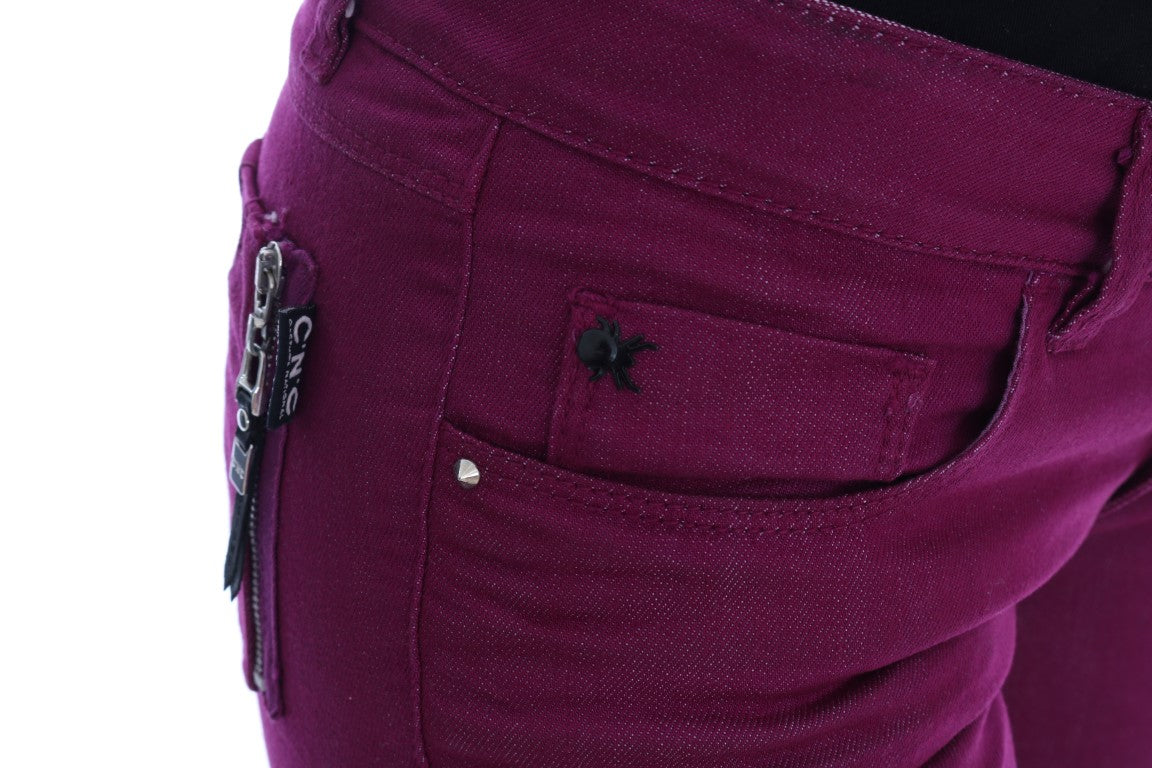 Elegant Purple Super Slim Jeans