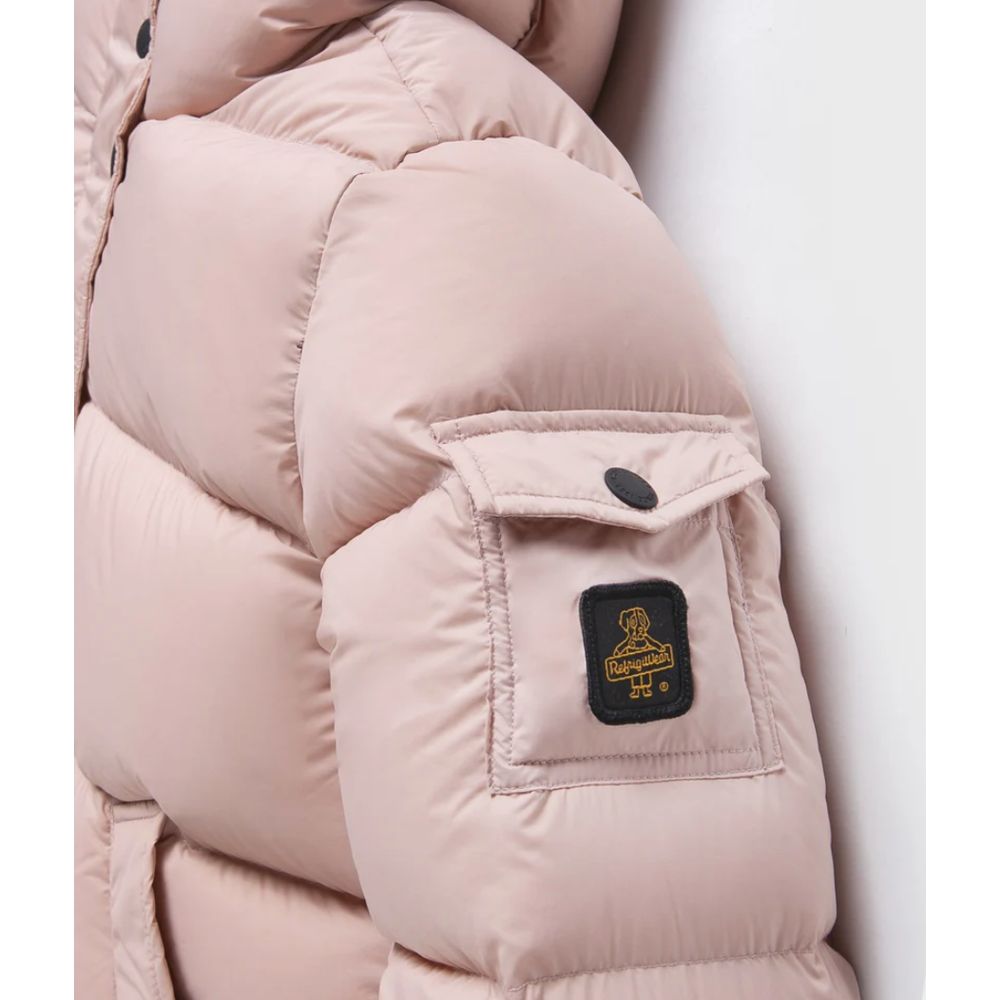 Pink Polyester Jackets & Coat