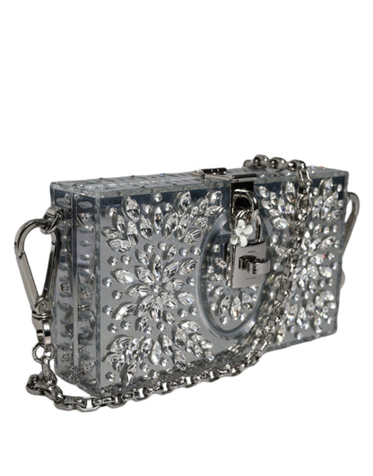 Silver Plexiglass Clutch Mini Evening Purse Bag