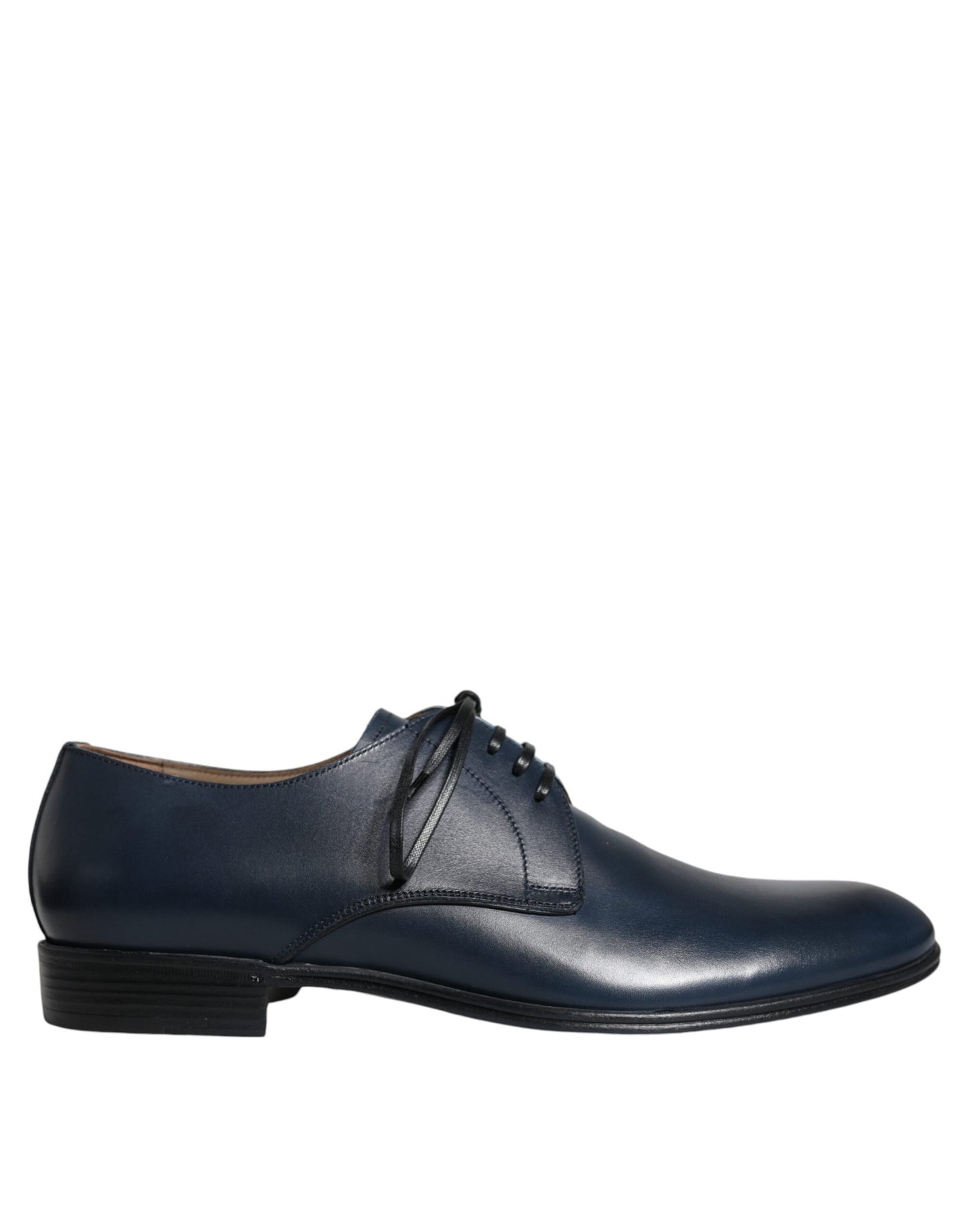 Navy Blue Leather Derby Dress Formal Shoes