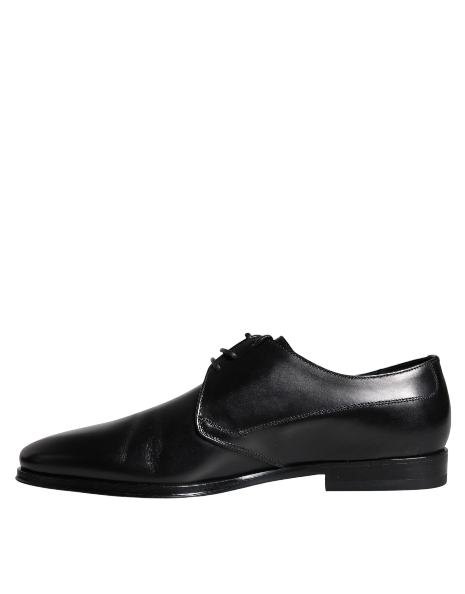 Black Leather Derby Formal Dress Shoes