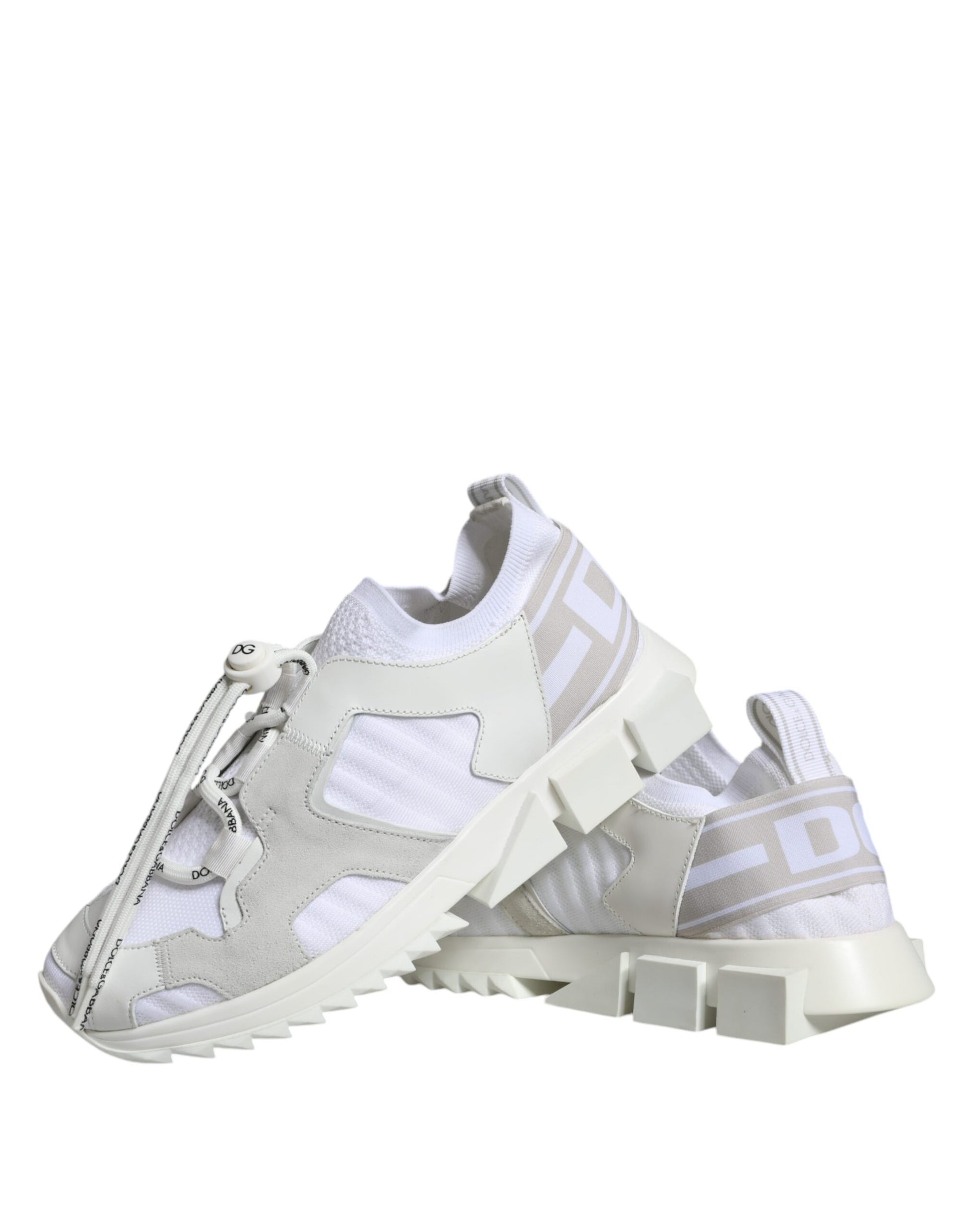 White Mesh Sorrento Trekking Sneakers Shoes