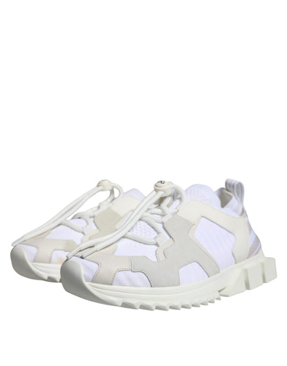 White Mesh Sorrento Trekking Sneakers Shoes