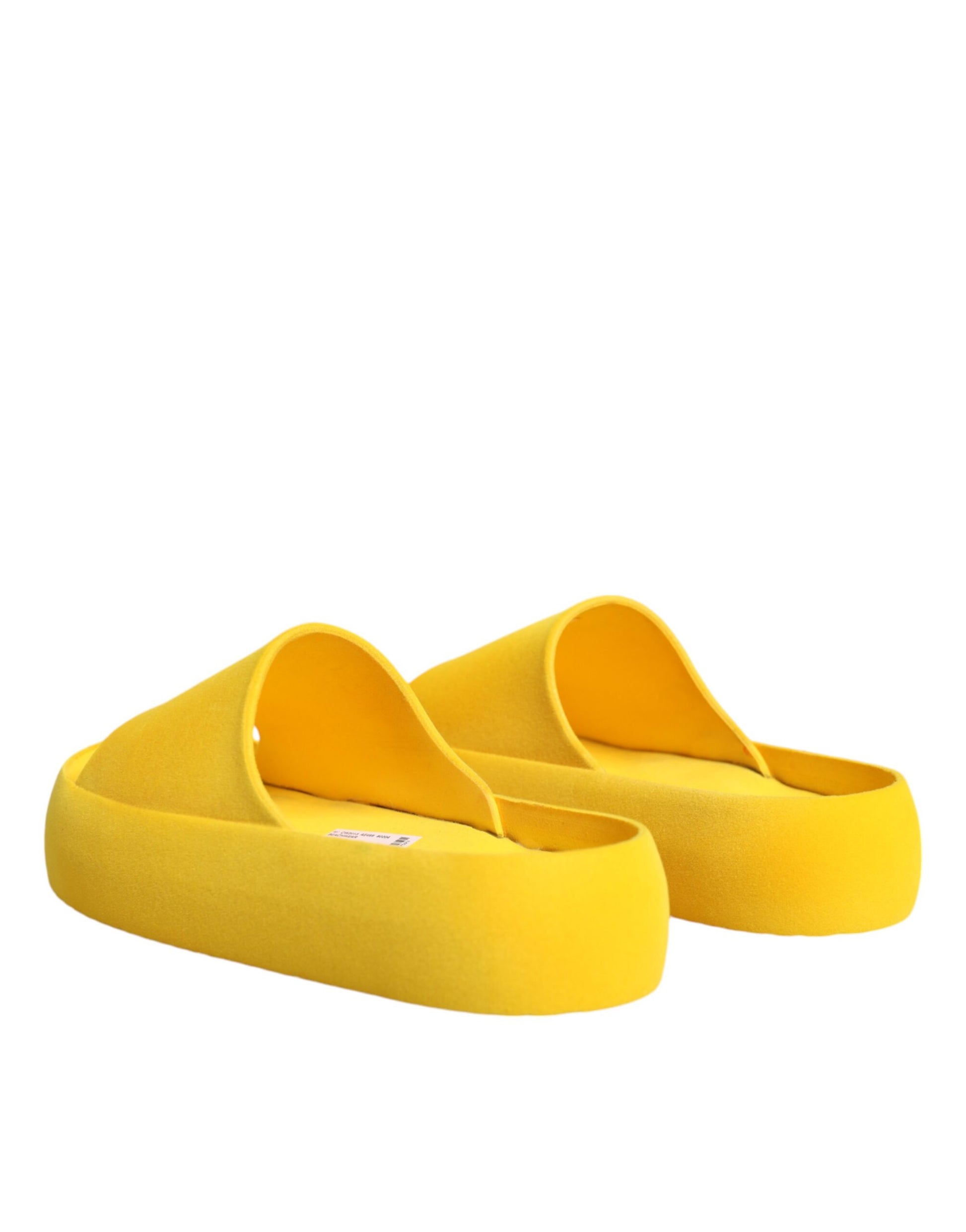 Yellow Rubber Slides Sandals Beachwear Shoes