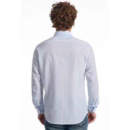 Light Blue Cotton Men Shirt