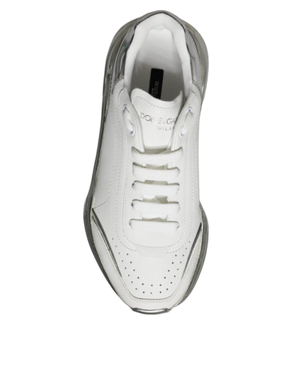 Silver White Daymaster Low Top Sneakers Shoes