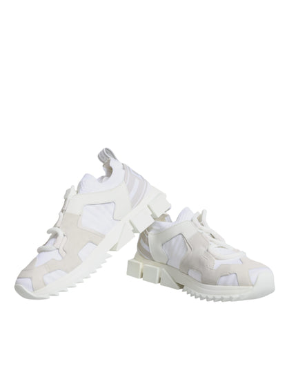 White Mesh Sorrento Trekking Sneakers Shoes