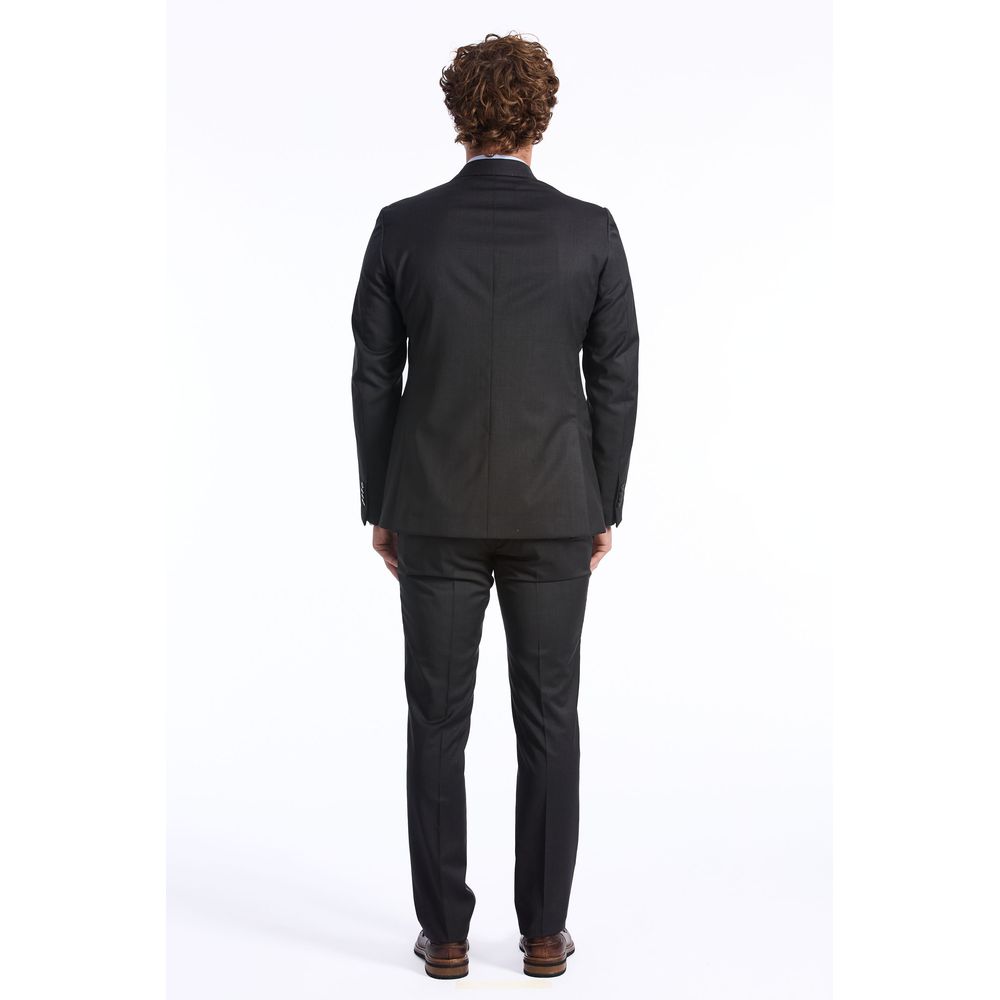 Gray Wool Men Suit