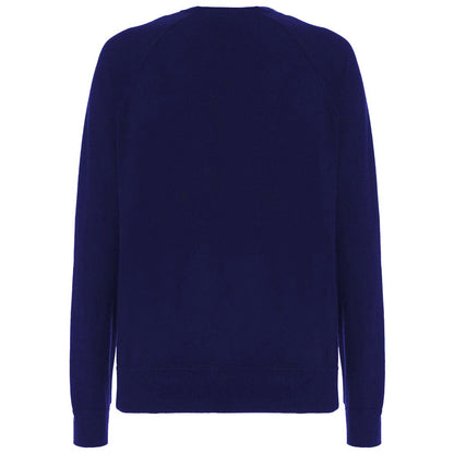 Blue Wool Men Sweater