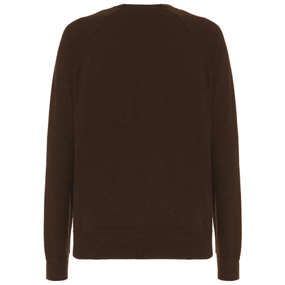 Brown Wool Men's Turtleneck Sweater