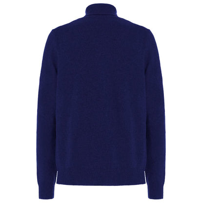 Blue Wool Men Sweater